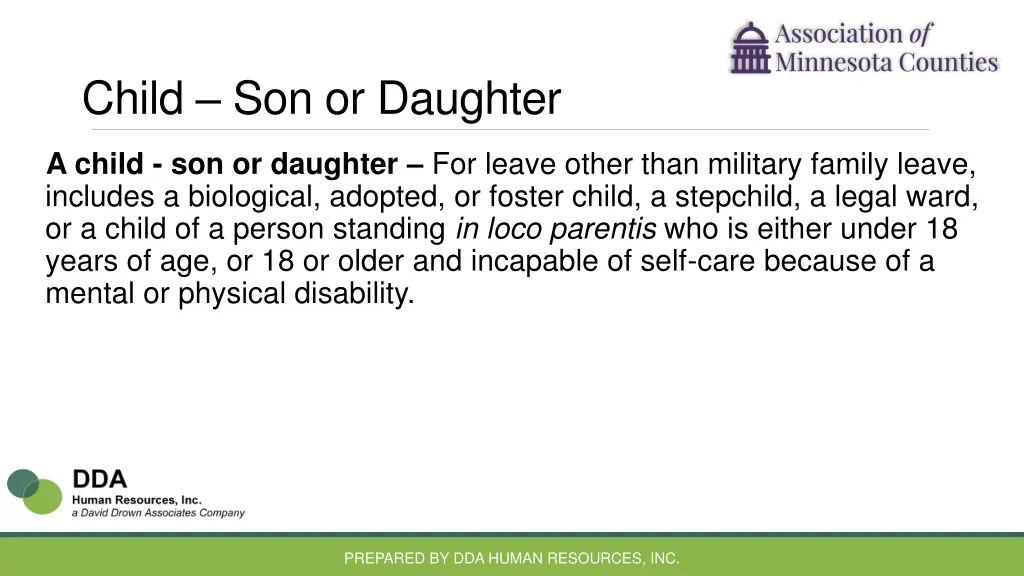 child son or daughter