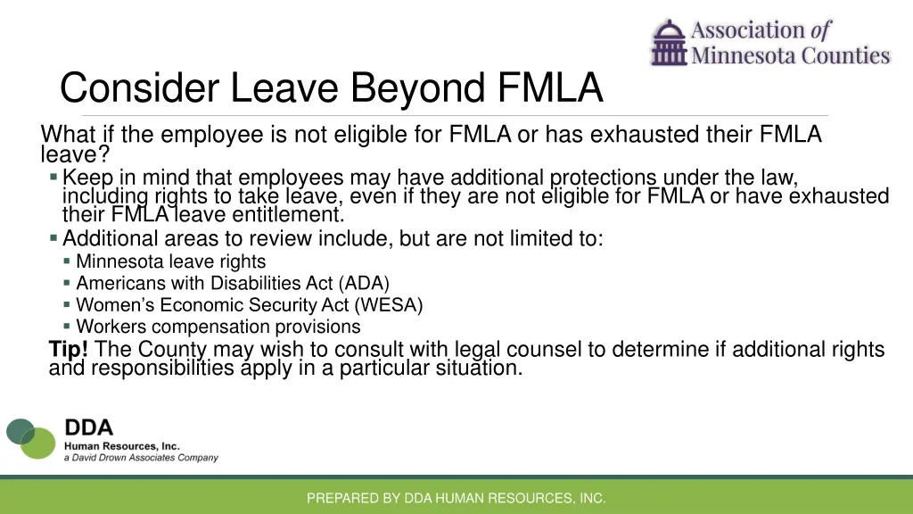 consider leave beyond fmla what if the employee