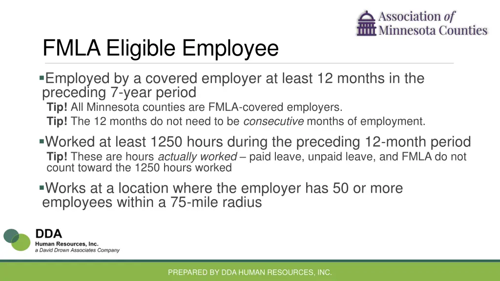 fmla eligible employee