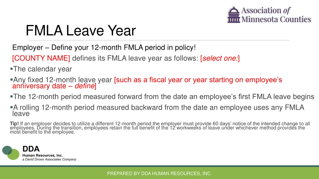 fmla leave year