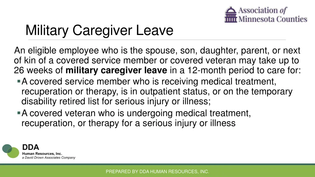 military caregiver leave