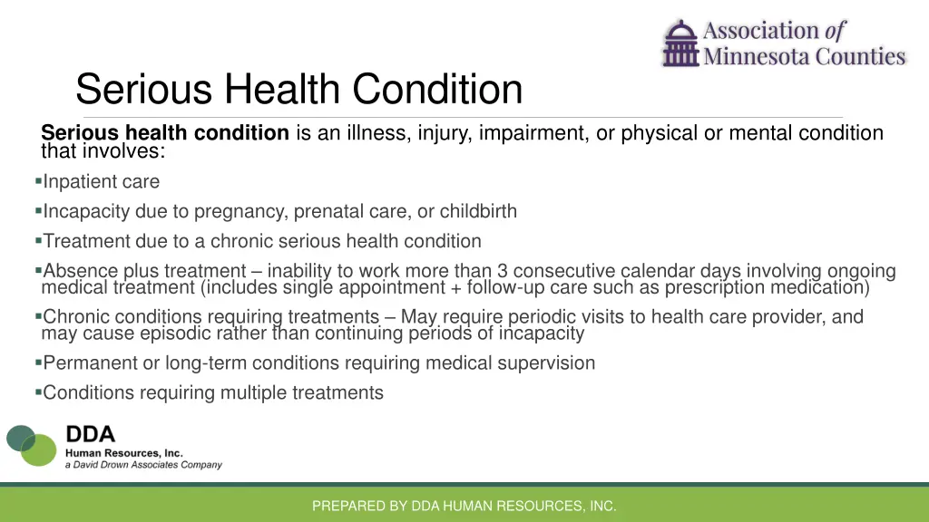 serious health condition serious health condition