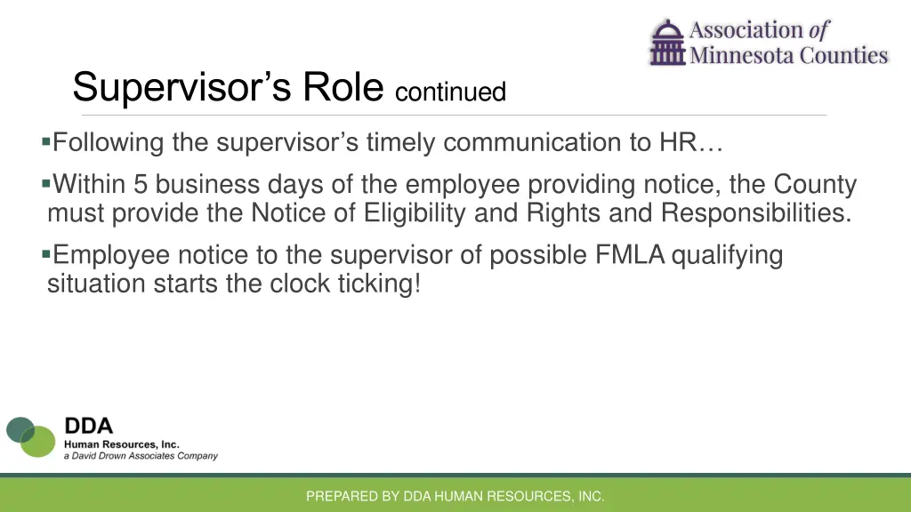 supervisor s role continued