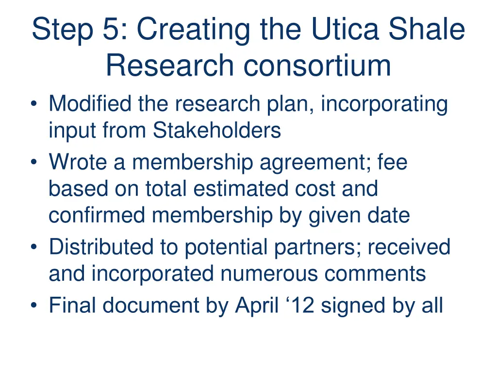 step 5 creating the utica shale research