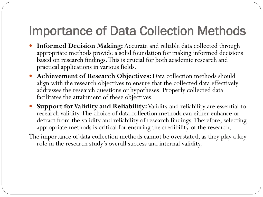 importance of data collection methods importance 1