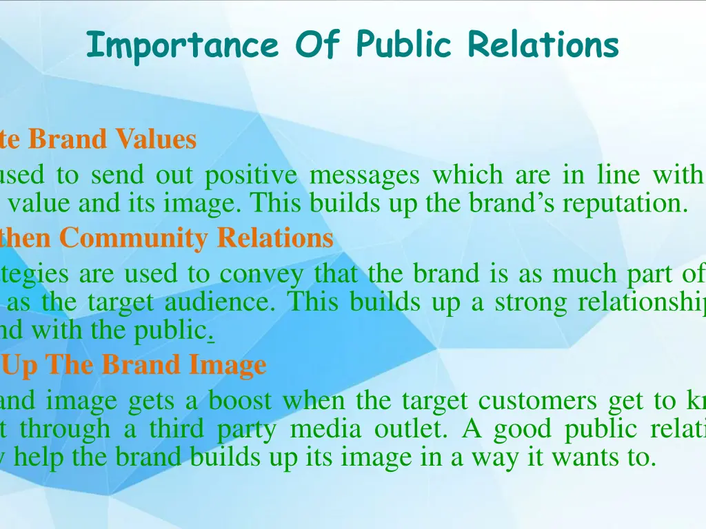 importance of public relations