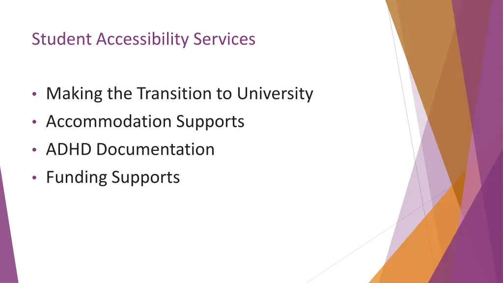student accessibility services