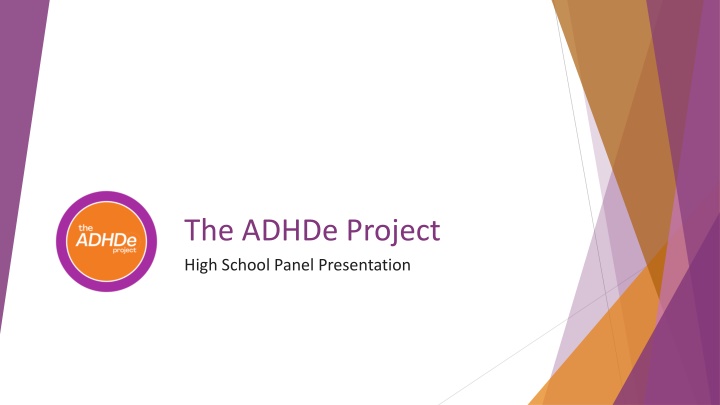the adhde project high school panel presentation