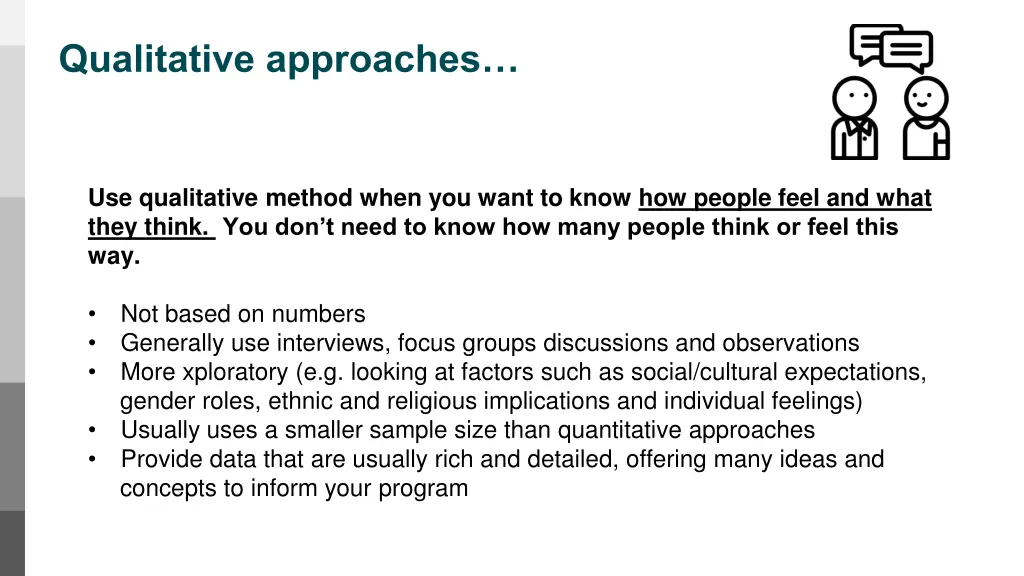 qualitative approaches
