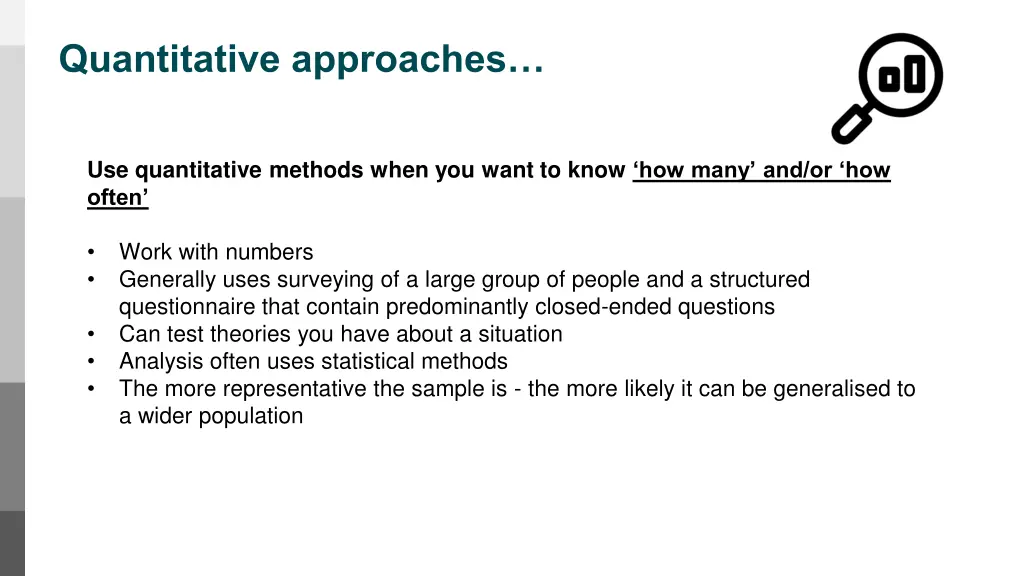 quantitative approaches