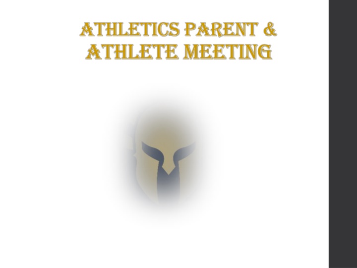 athletics parent athlete meeting