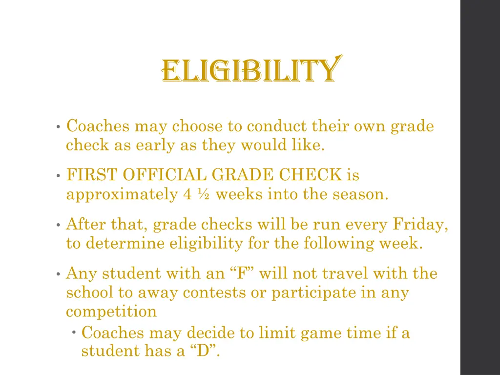 eligibility