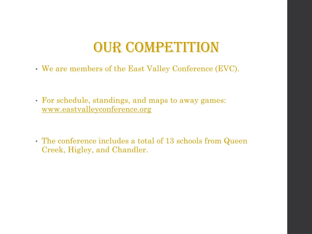 our competition