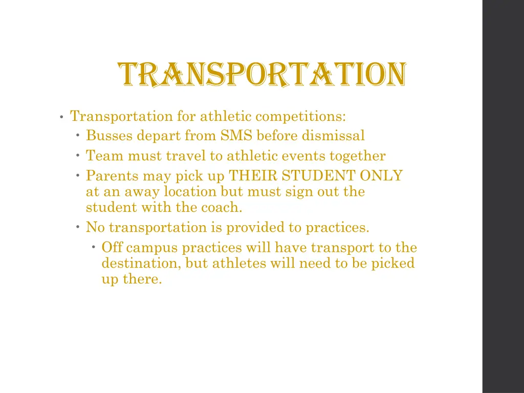 transportation