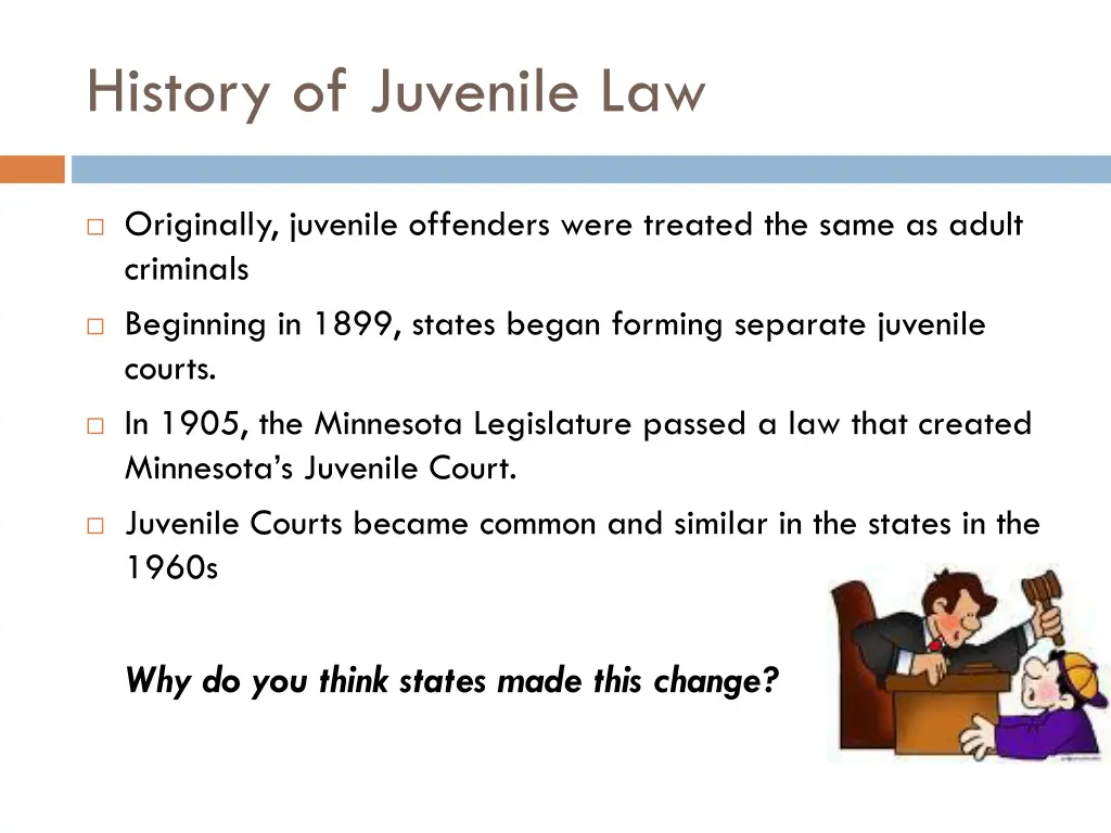 history of juvenile law