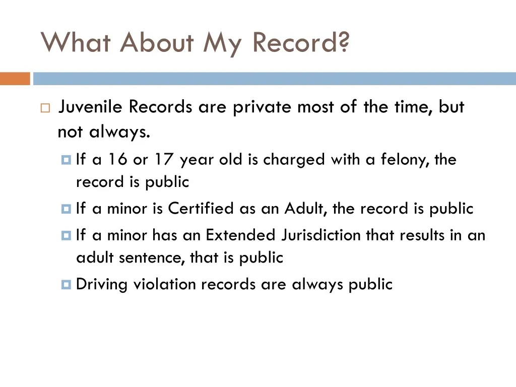 what about my record