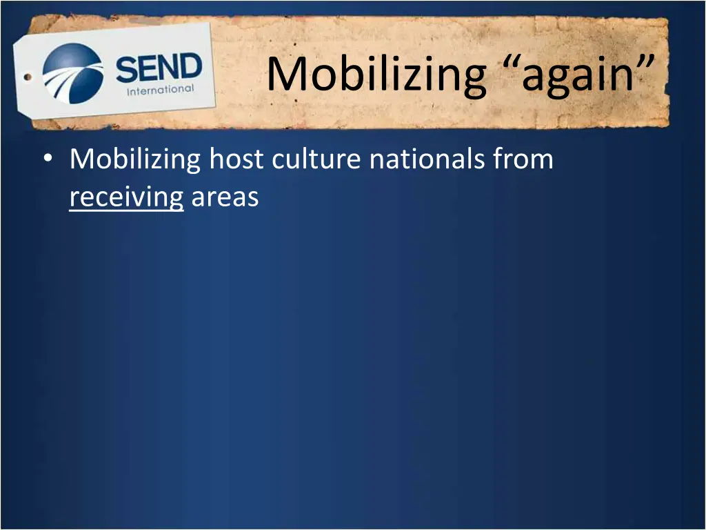 mobilizing again
