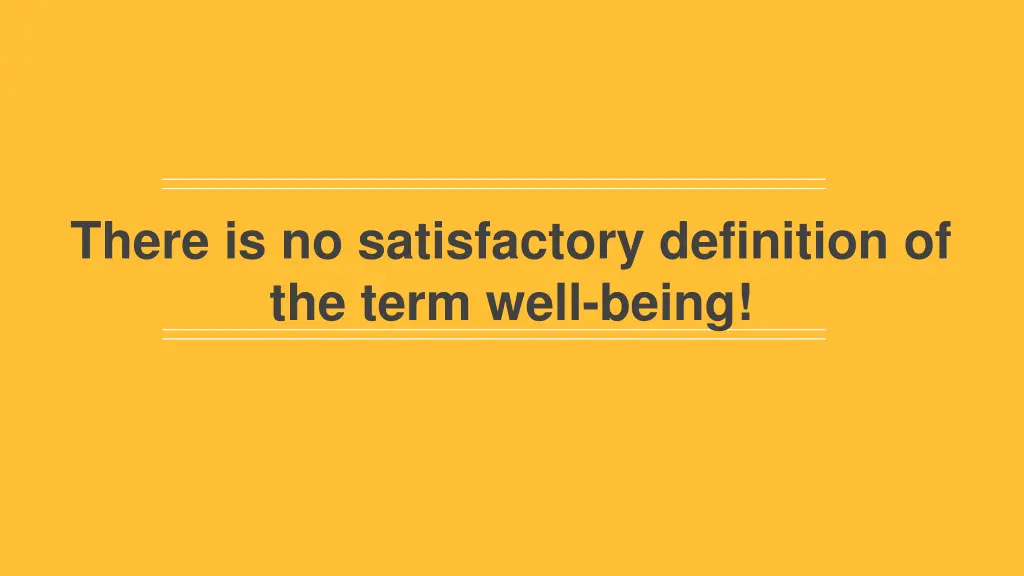there is no satisfactory definition of the term