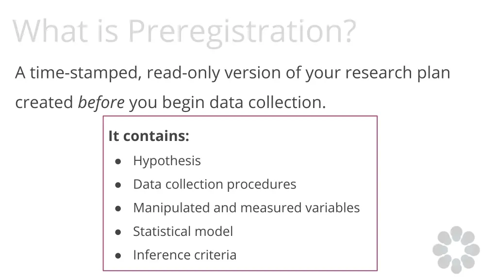 what is preregistration 2