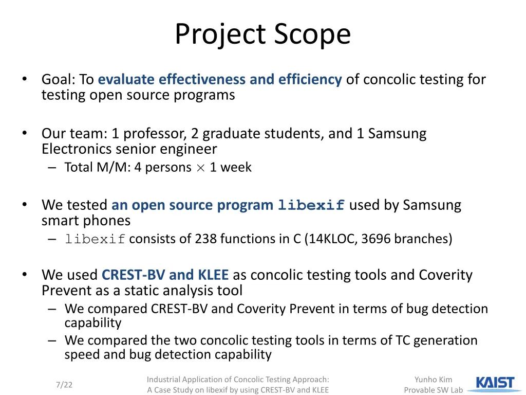 project scope