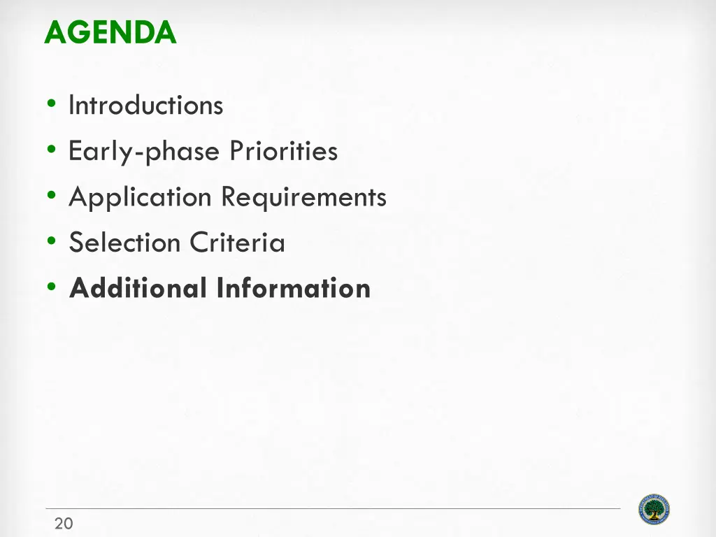 agenda