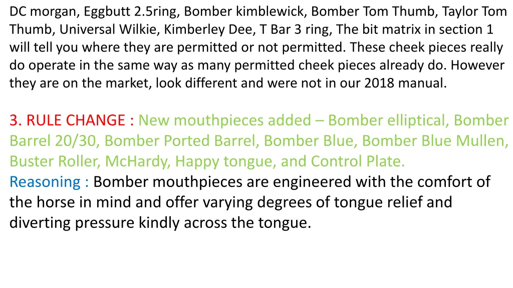dc morgan eggbutt 2 5ring bomber kimblewick