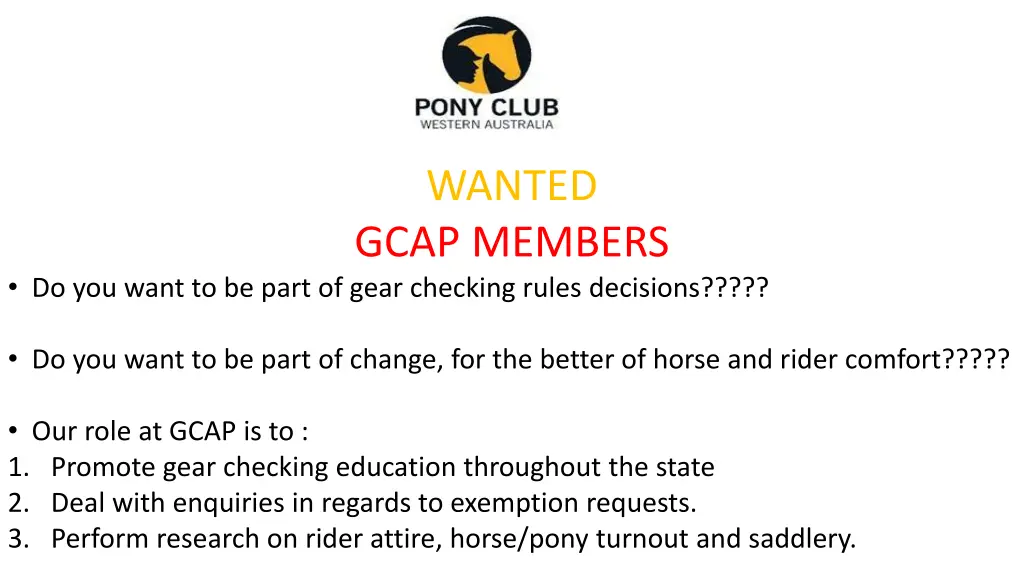 wanted gcap members