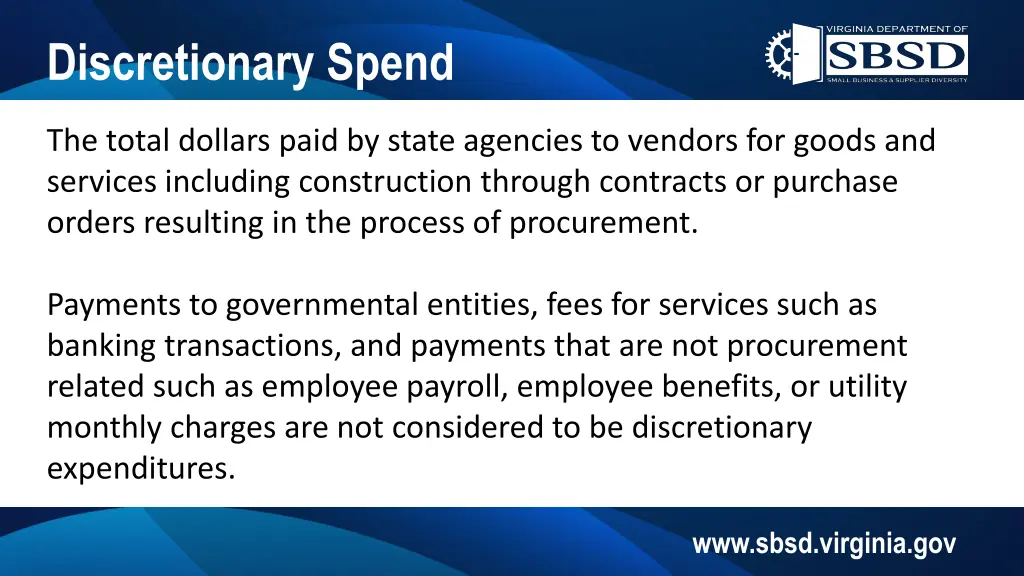 discretionary spend