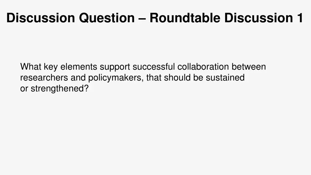 discussion question roundtable discussion 1
