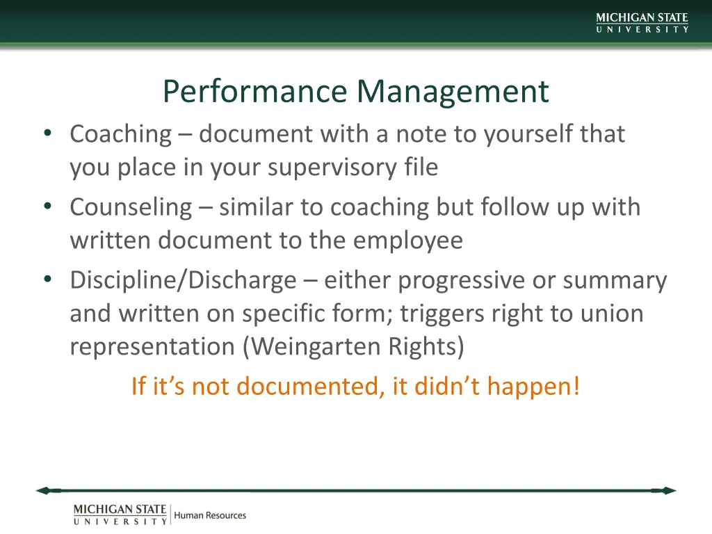 performance management coaching document with