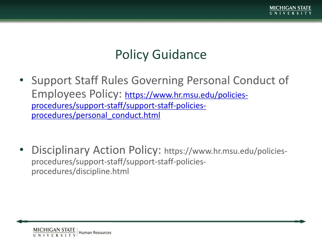 policy guidance