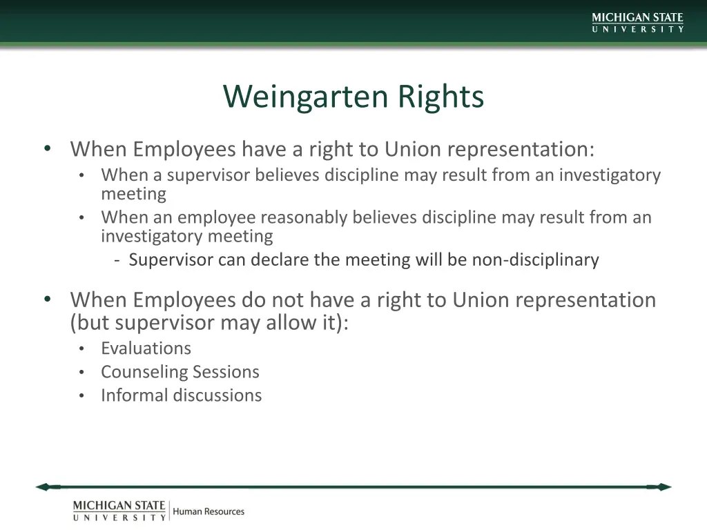 weingarten rights