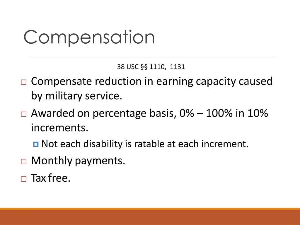 compensation
