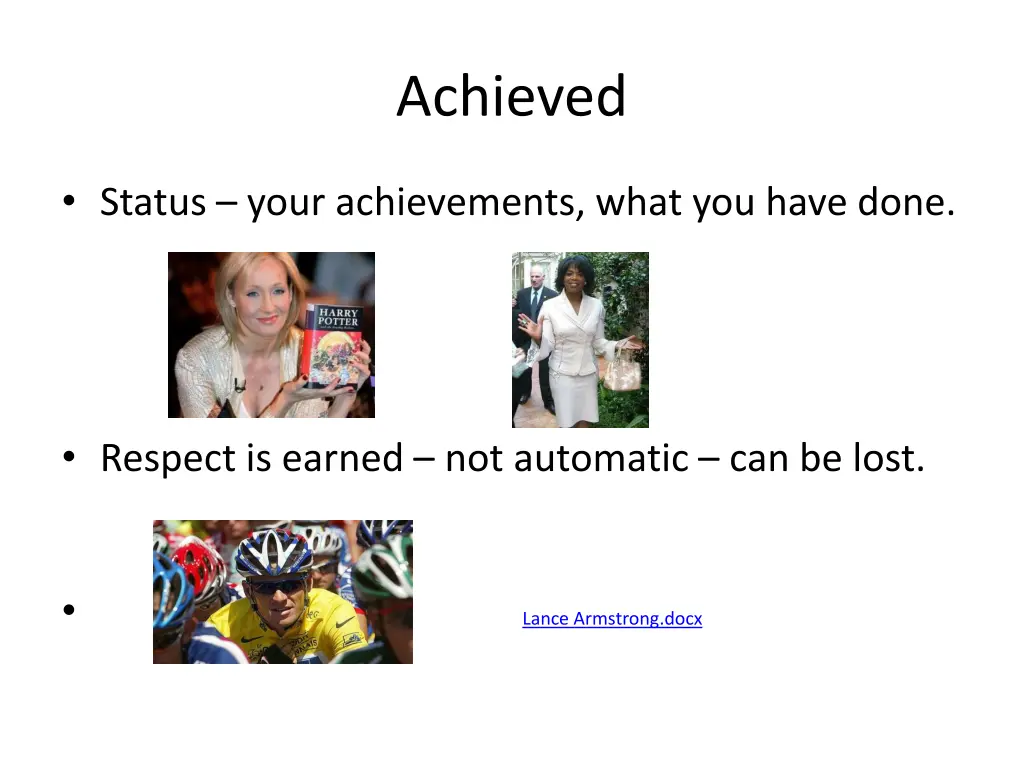 achieved