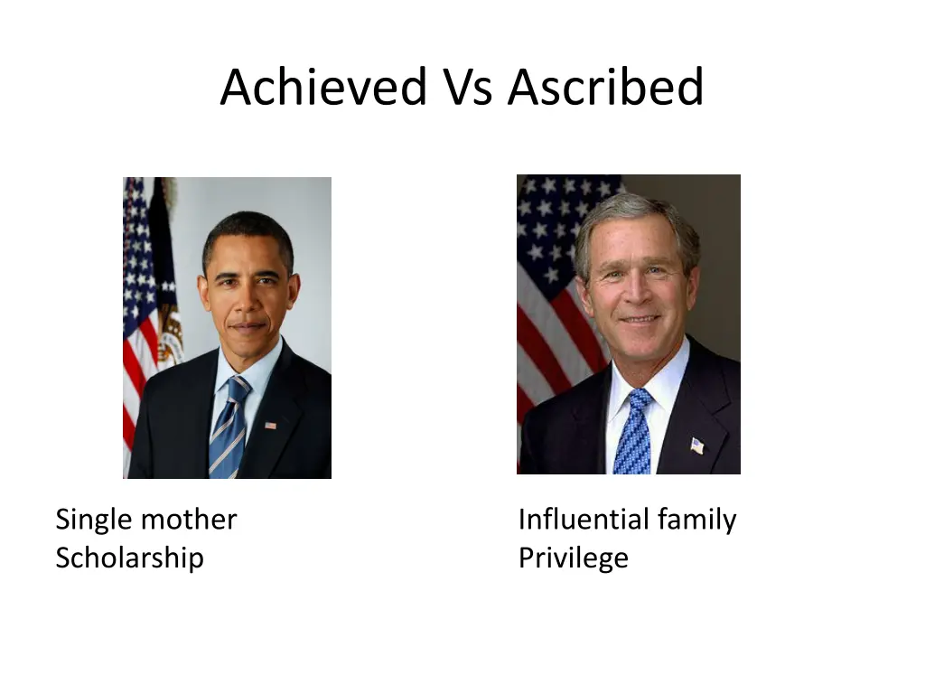 achieved vs ascribed
