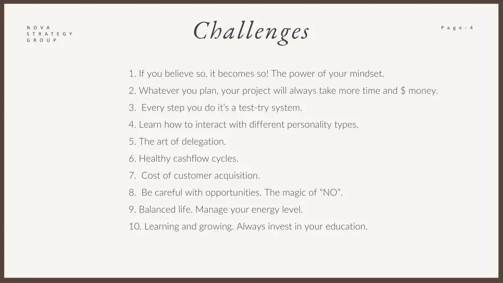 challenges
