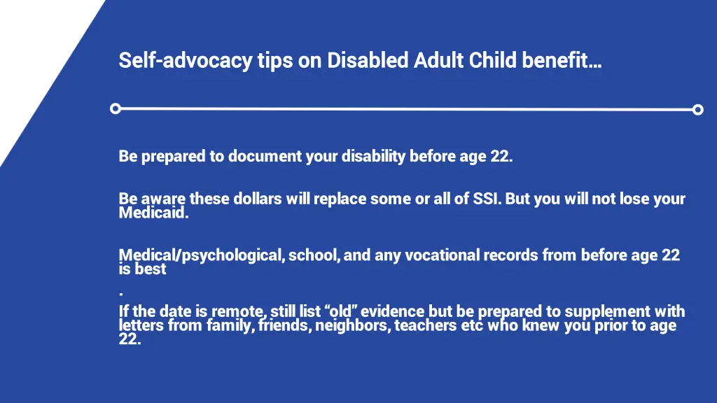 self self advocacy tips on disabled adult child