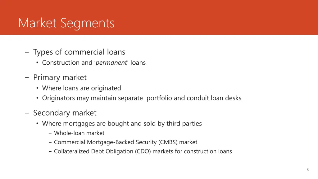 market segments