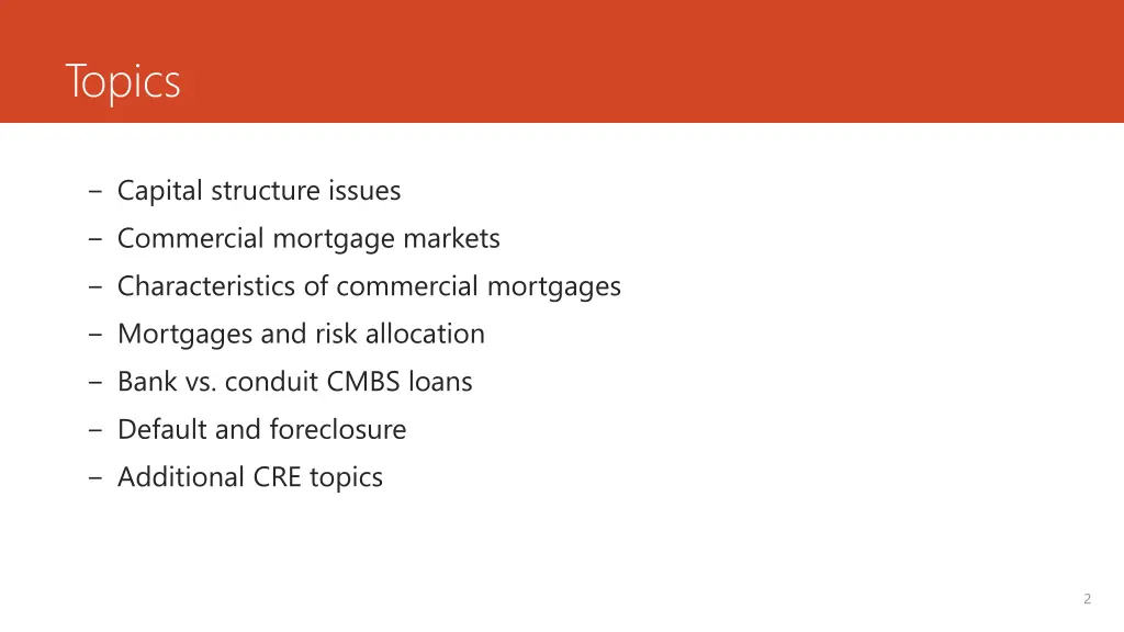 topics