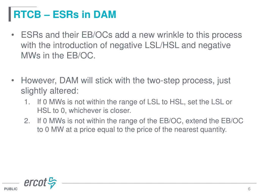 rtcb esrs in dam