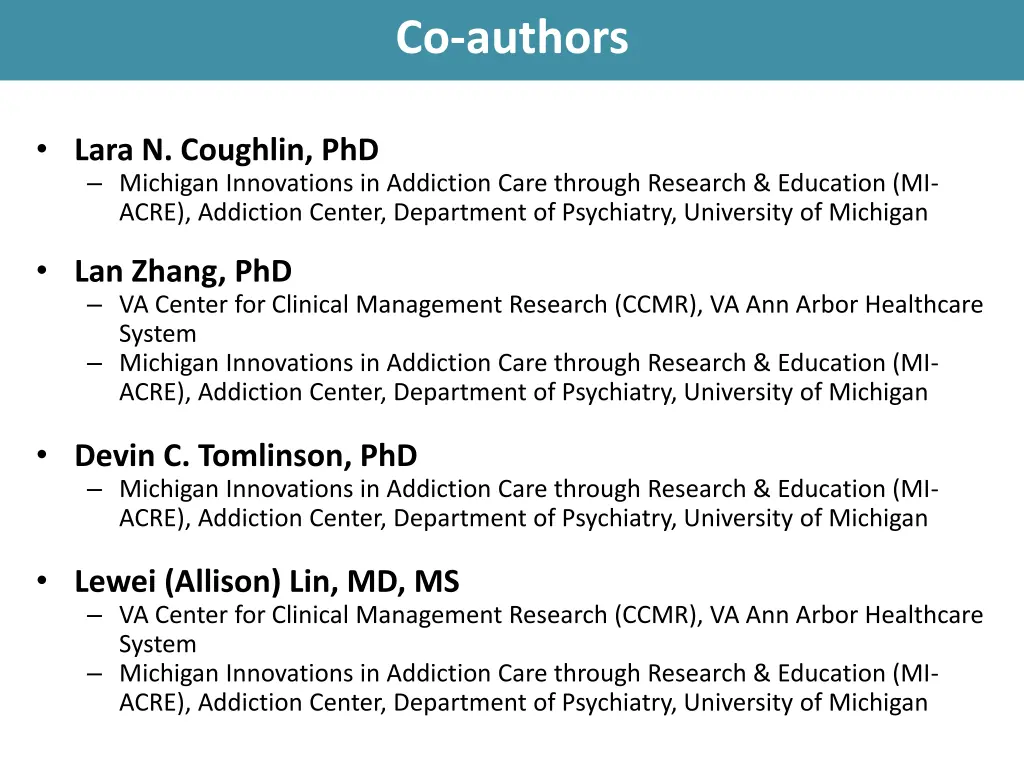 co authors