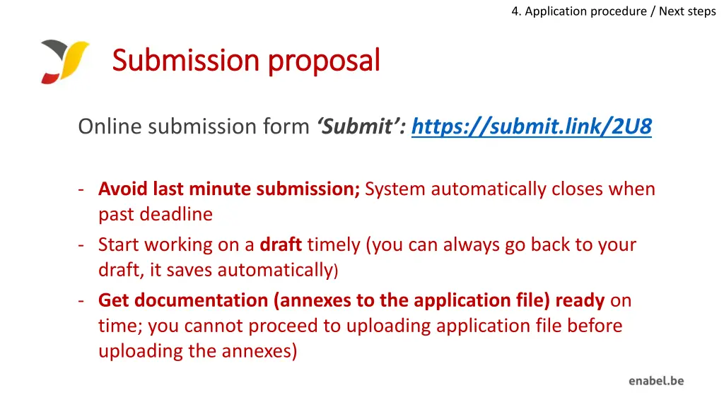 4 application procedure next steps 4