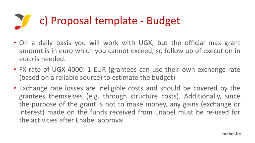 c proposal template budget 1