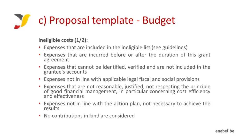 c proposal template budget 4