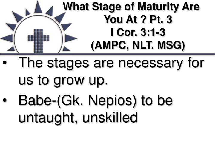 what stage of maturity
