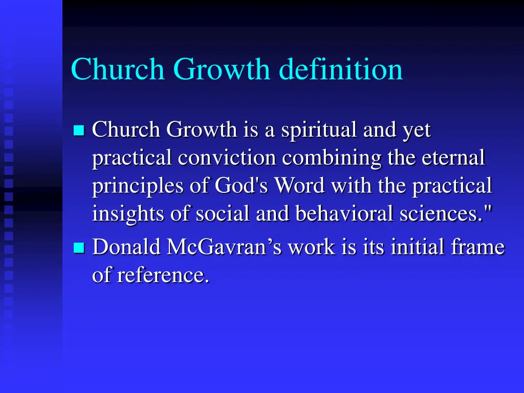 church growth definition 2