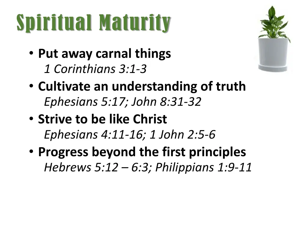 spiritual maturity 3