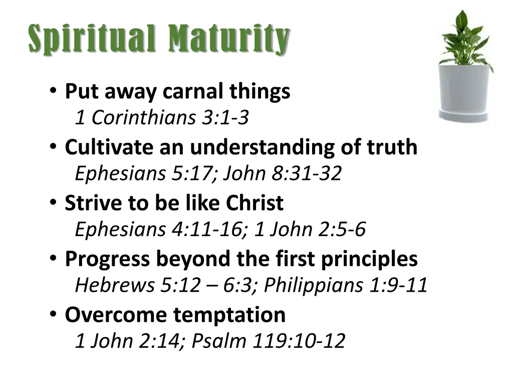 spiritual maturity 4
