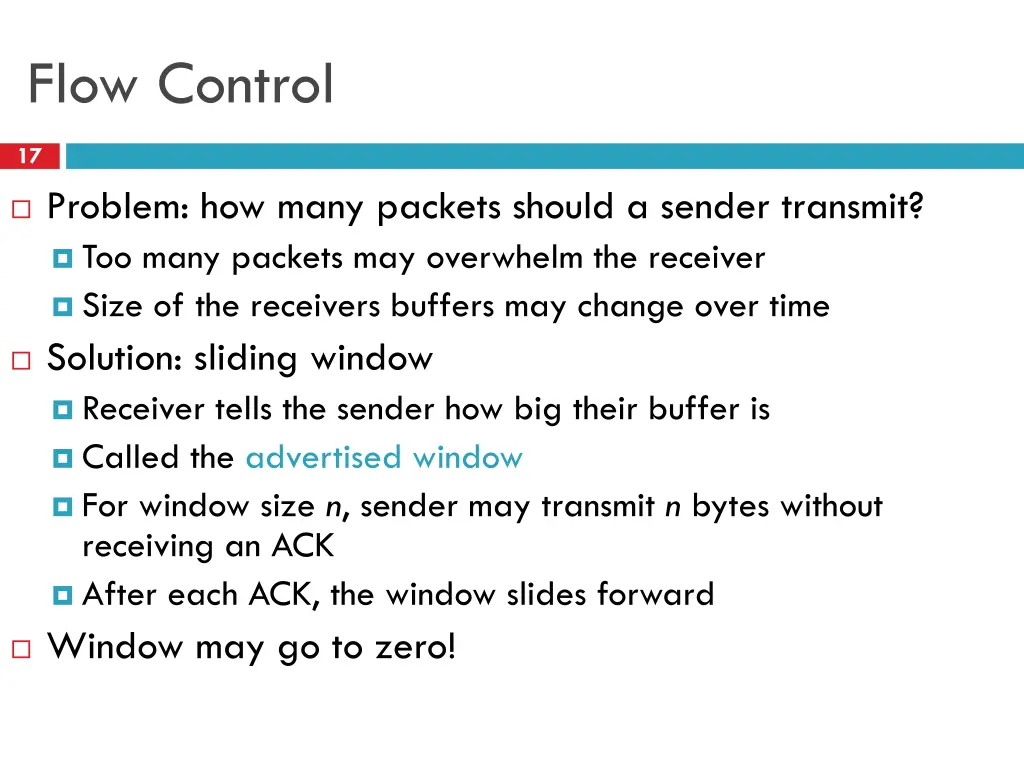 flow control