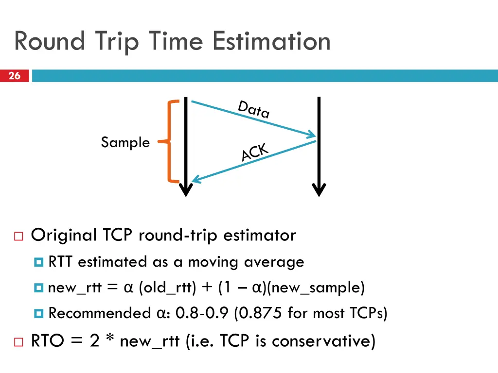 round trip time estimation